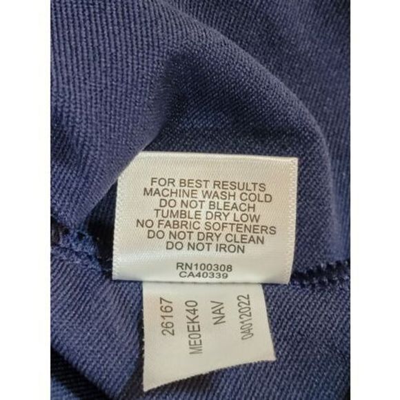 Peter Millar Men's Long Sleeves Quarter-Zip  Stretch Navy  Sweater Size XL - Picture 9 of 9